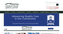 Desktop Screenshot of coloradoplainsmedicalcenter.com