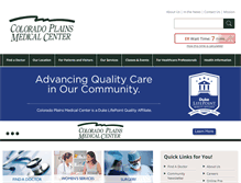 Tablet Screenshot of coloradoplainsmedicalcenter.com